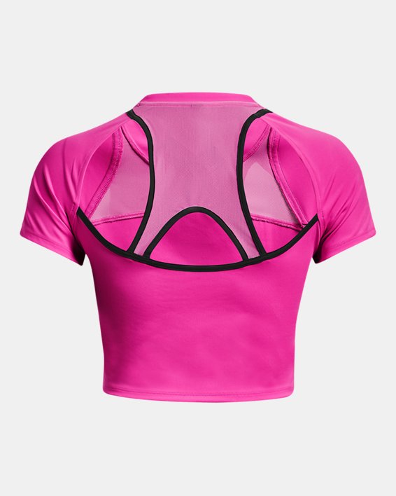 T-shirt court à manches courtes UA Run Anywhere pour femme, Pink, pdpMainDesktop image number 7